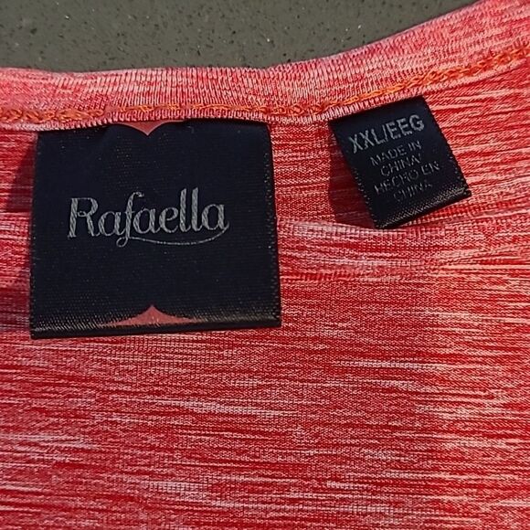 Rafaella sz XXL poly ruffle tiered blouse - Picture 7 of 10